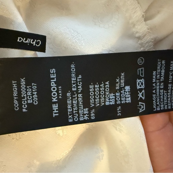 KOOPLES white blouse - Picture 6 of 7